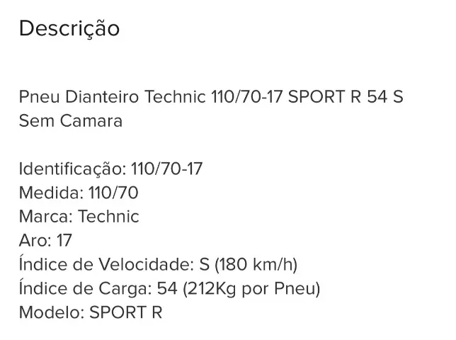 Pneu dianteiro cb300 fazer250+ kit de transmissão