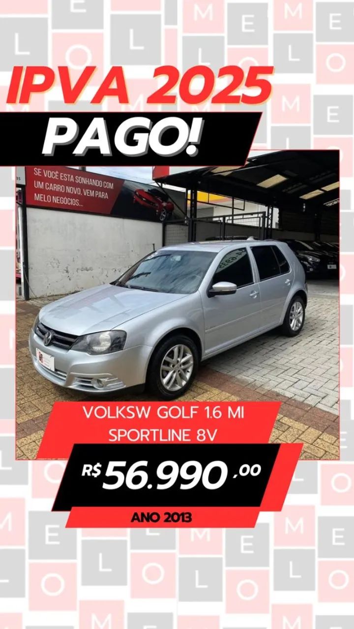 Volkswagen Golf 1.6 mi sportline 8v