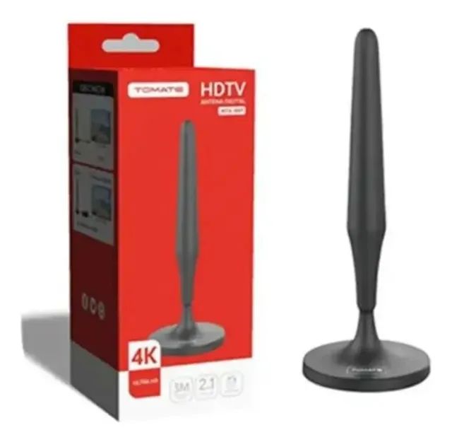Antena Digital Tv Hdtv 4k Ultra Hd Mta-3021 Tomate cabo 3m - Loja Coimbra Entregamos - Foto 2