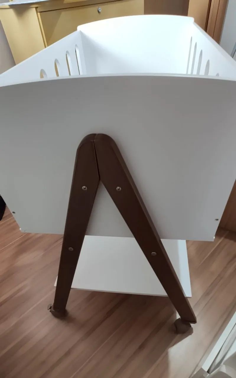 Mini berço Moisés 3 em 1 Sissi Branco - Foto 3