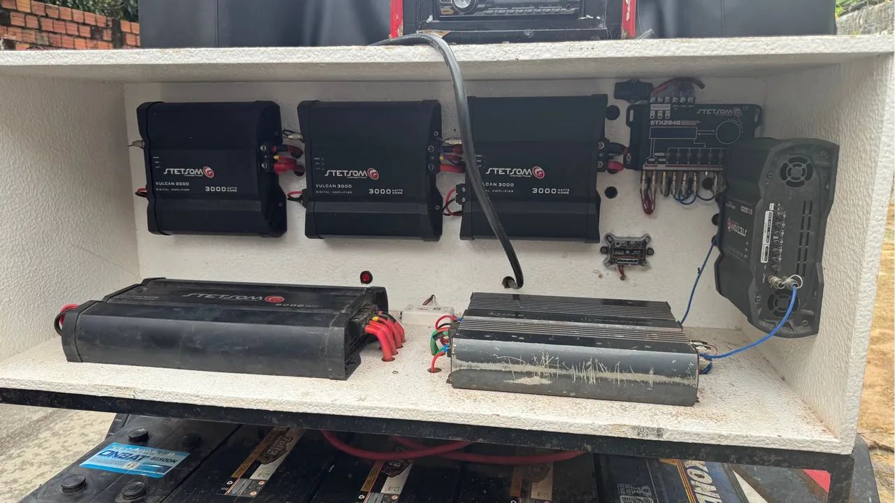 PAREDÃO DE SOM C/ CARROCINHA - Foto 3