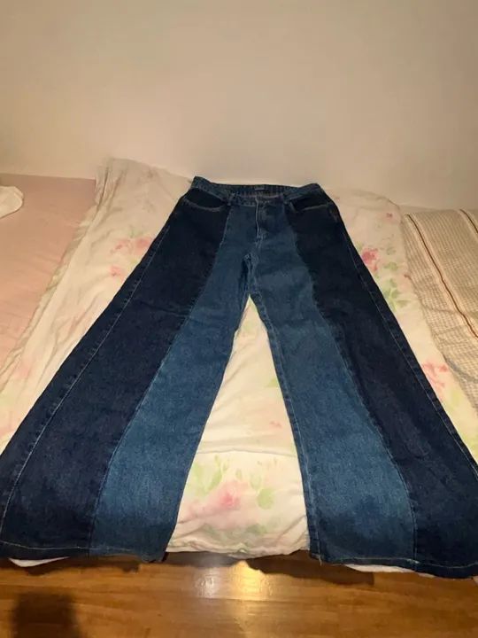 Calça Jeans Flare Azul - Tamanho 42