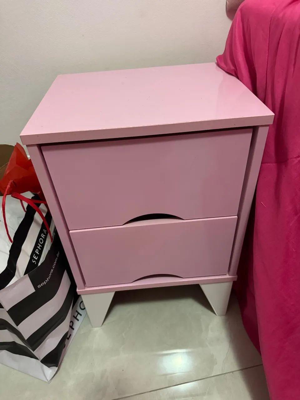 Criado Mudo Rosa
