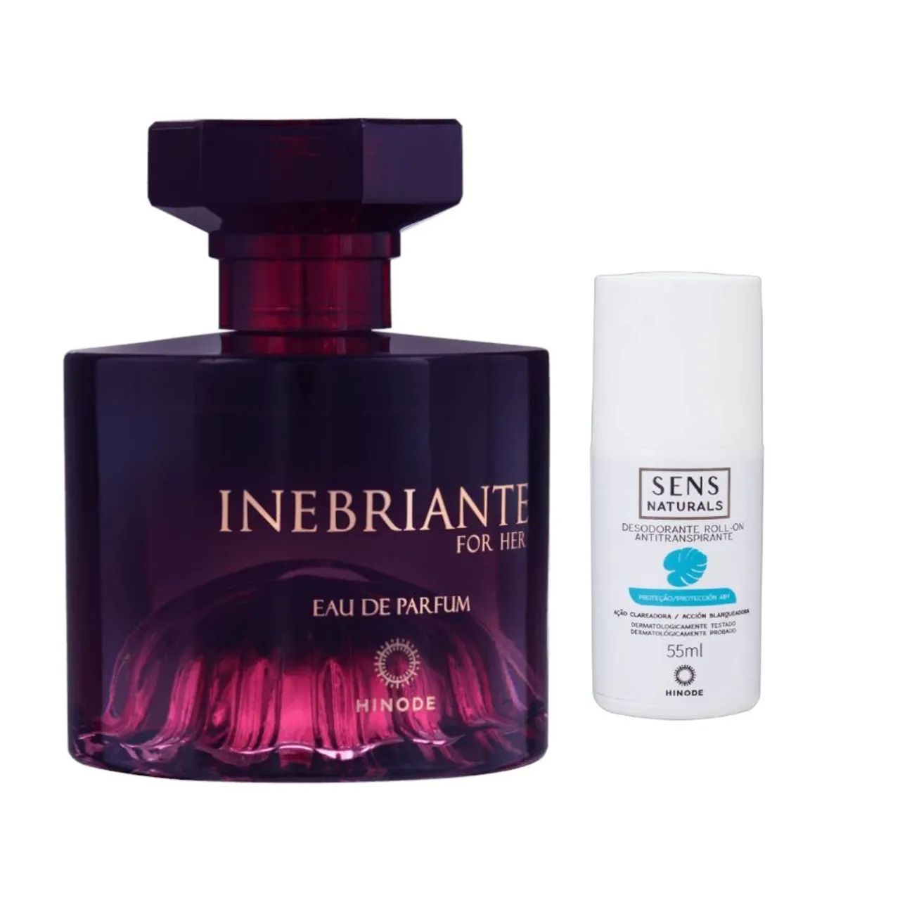 Perfume Inebriante For Her + Desodorante Sens Naturals Hinode