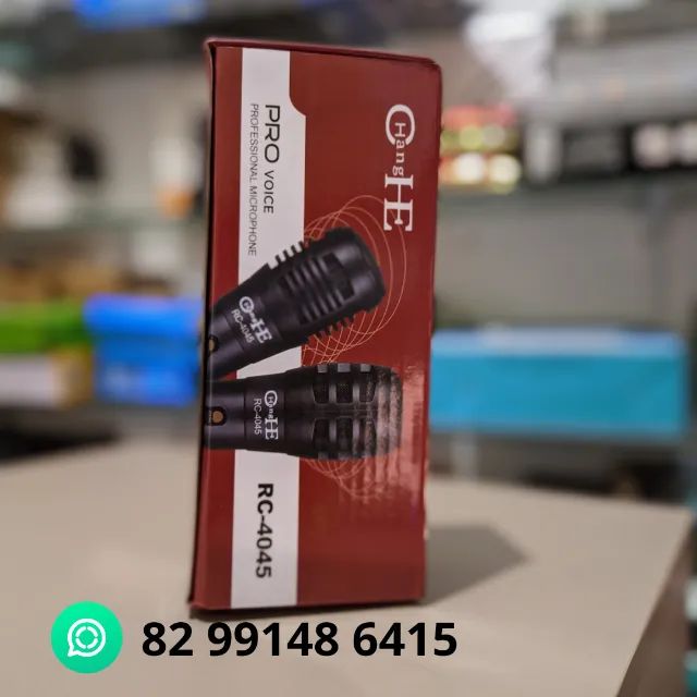 Microfone Com Fio Profissional + Entrega Grátis e Garantia  - Foto 3