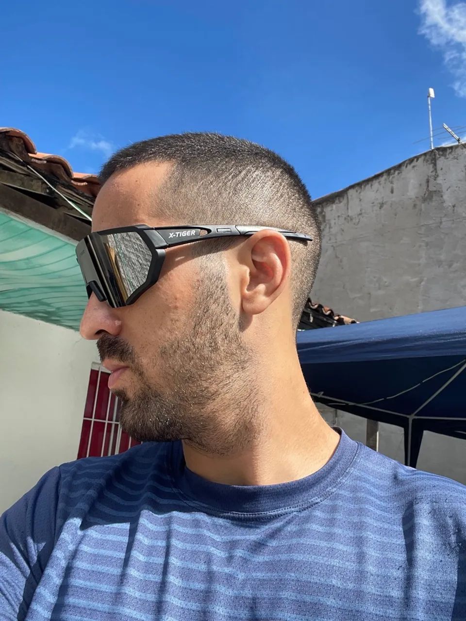 Óculos X Tiger 3 lentes preto  - Foto 5