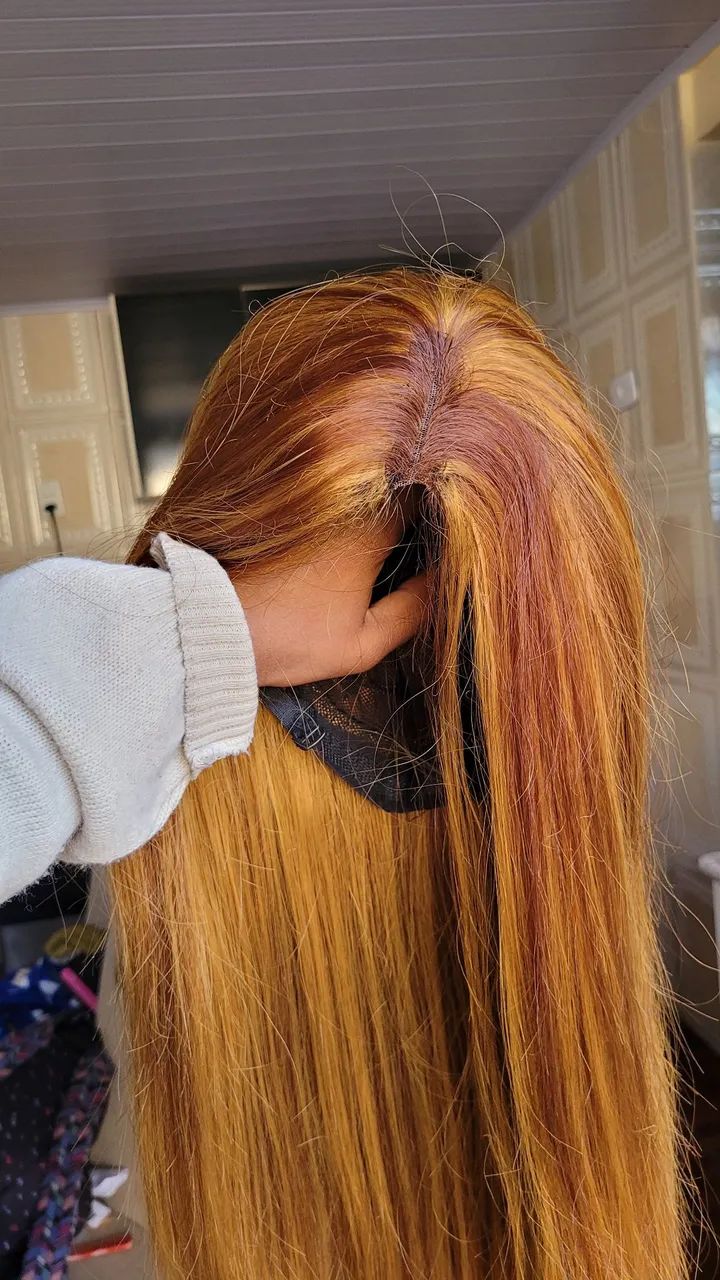 Peruca tipo cabelo humano 