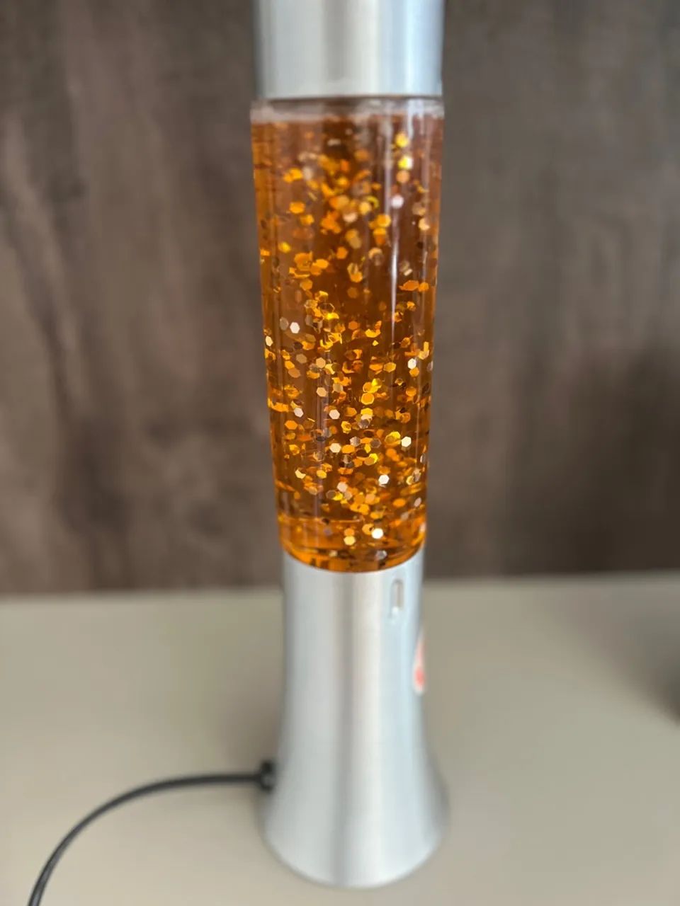 Luminária de Glitter Dourada - Foto 4