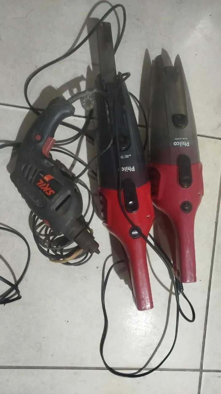 Aspirador de Pó Philco e Furadeira Skil