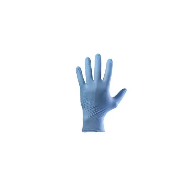 luva Nitrílica Azul Sem Pó Caixa Com 100 Unidades Tam. : P-M-G - Foto 3