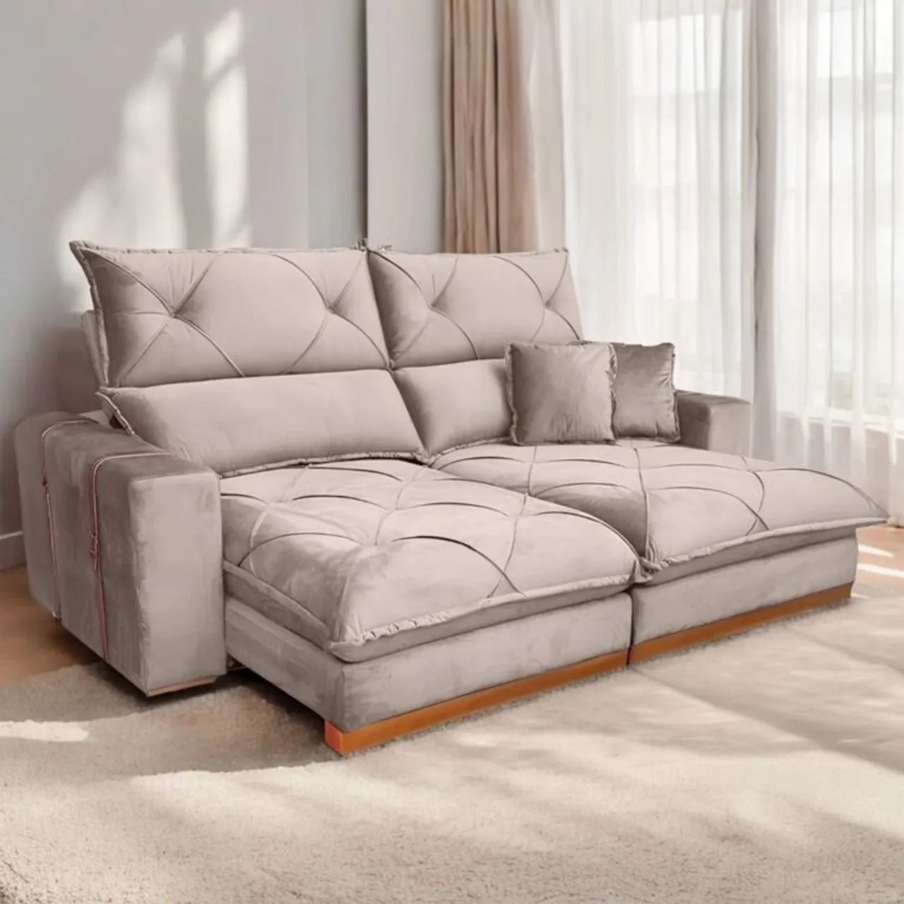 Sofá Retrátil e Reclinável Gran Bello Light 2,50m tt87