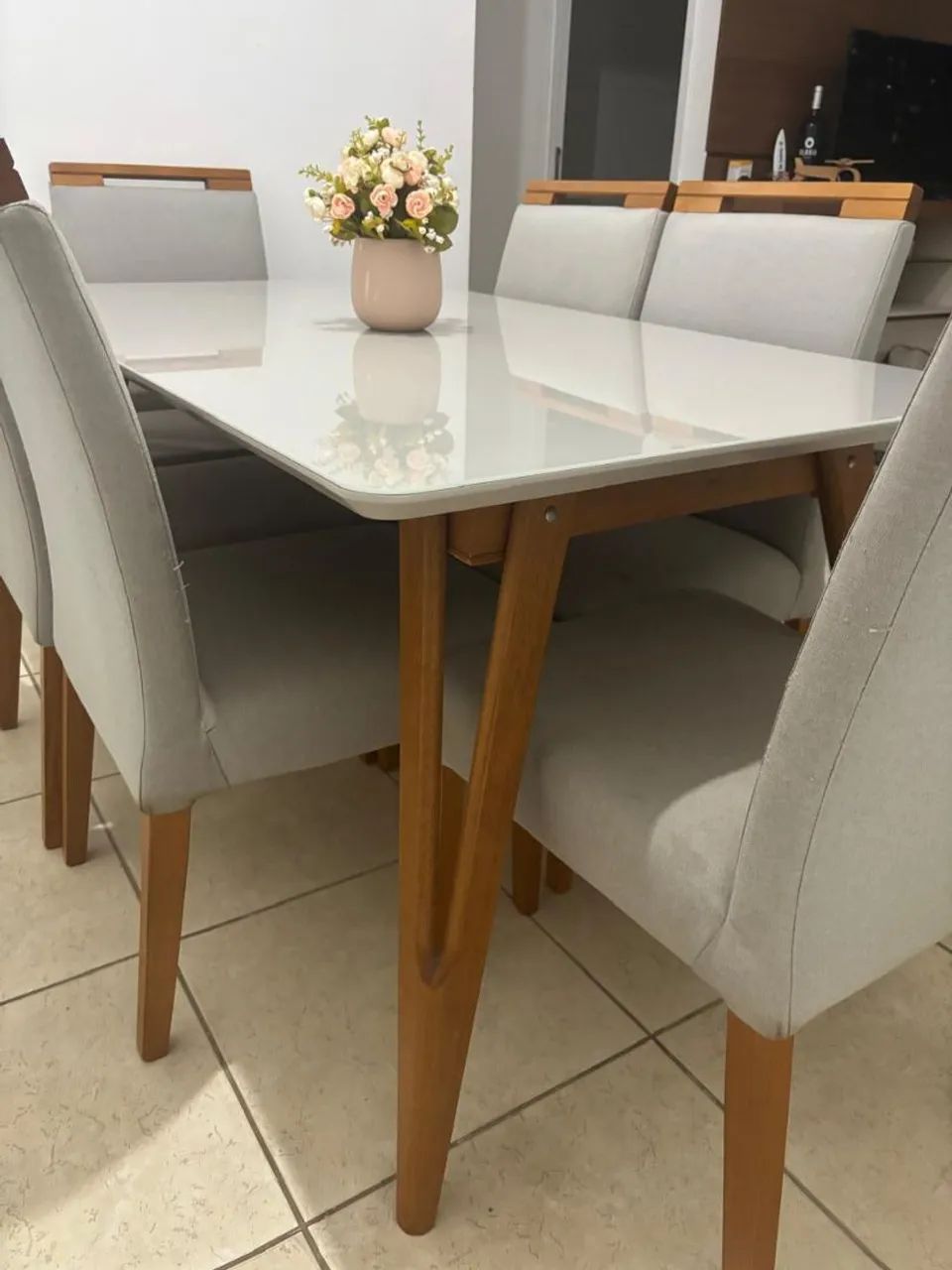 Mesa de Jantar com 6 Cadeiras - Lar Shopping  - Foto 3