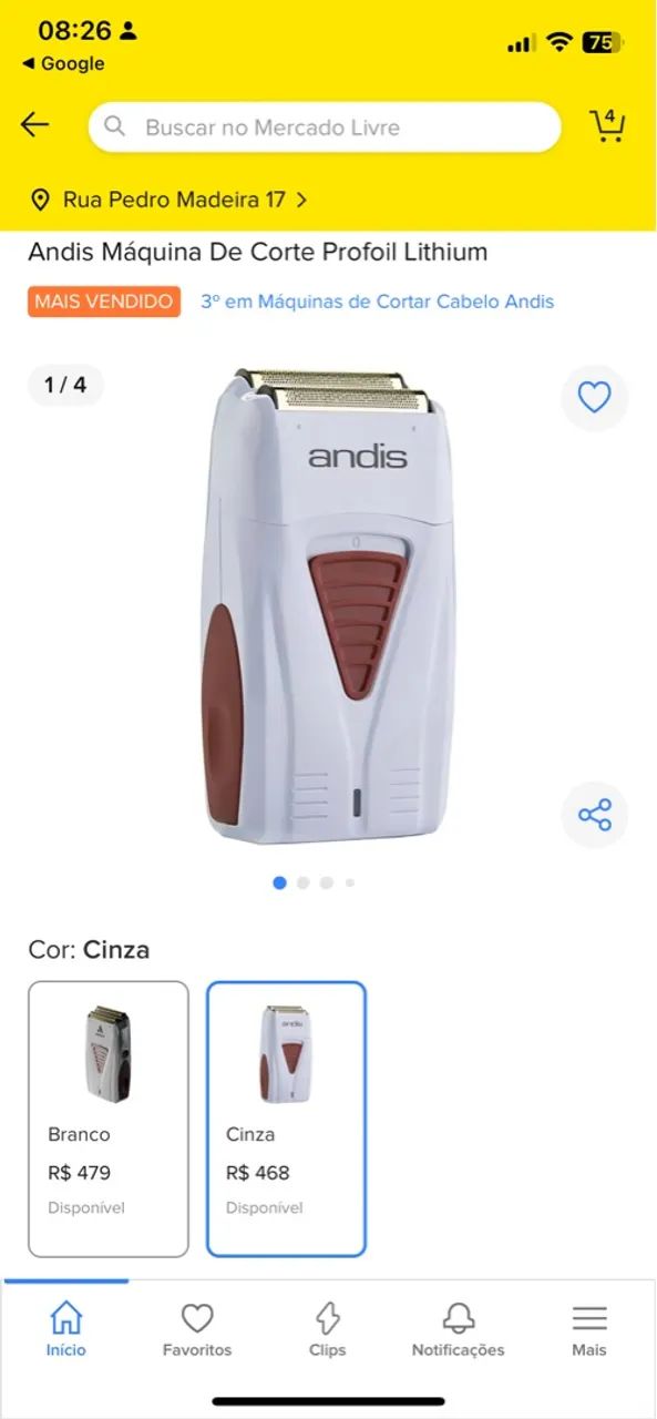 Máquina de Cortar Cabelo Andis Profoil Lithium