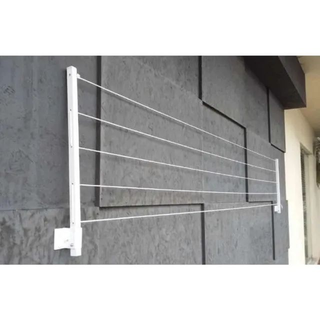 Varal de Muro Parede Dobrável para Casa - Foto 4