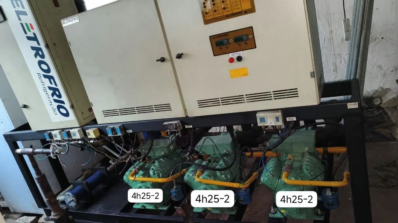 Rack de Refrigeração Bitzer 3x 4H25-2 para Resfriados e Congelados