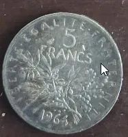 Duas moedas francesas - Foto 2