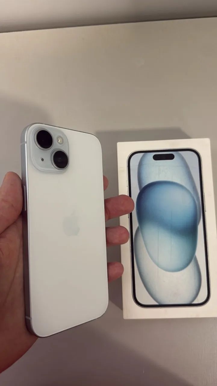 iPhone 15 128GB Azul - Impecável  - Foto 3