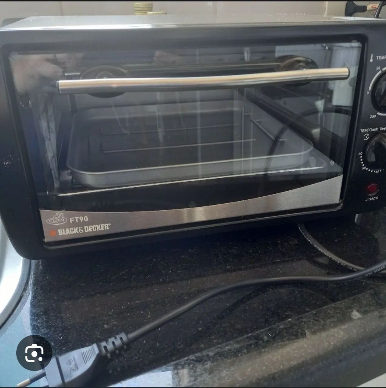 BLACK+DECKER Forno Elétrico, 9 Litros, Temperatura Até 250°C, Potência 800W, FT9N, 110V<br> - Foto 2