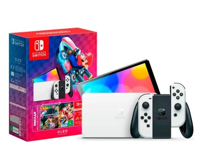 Nintendo Switch Completo + Controle Extra - Consoles de Vídeo Game