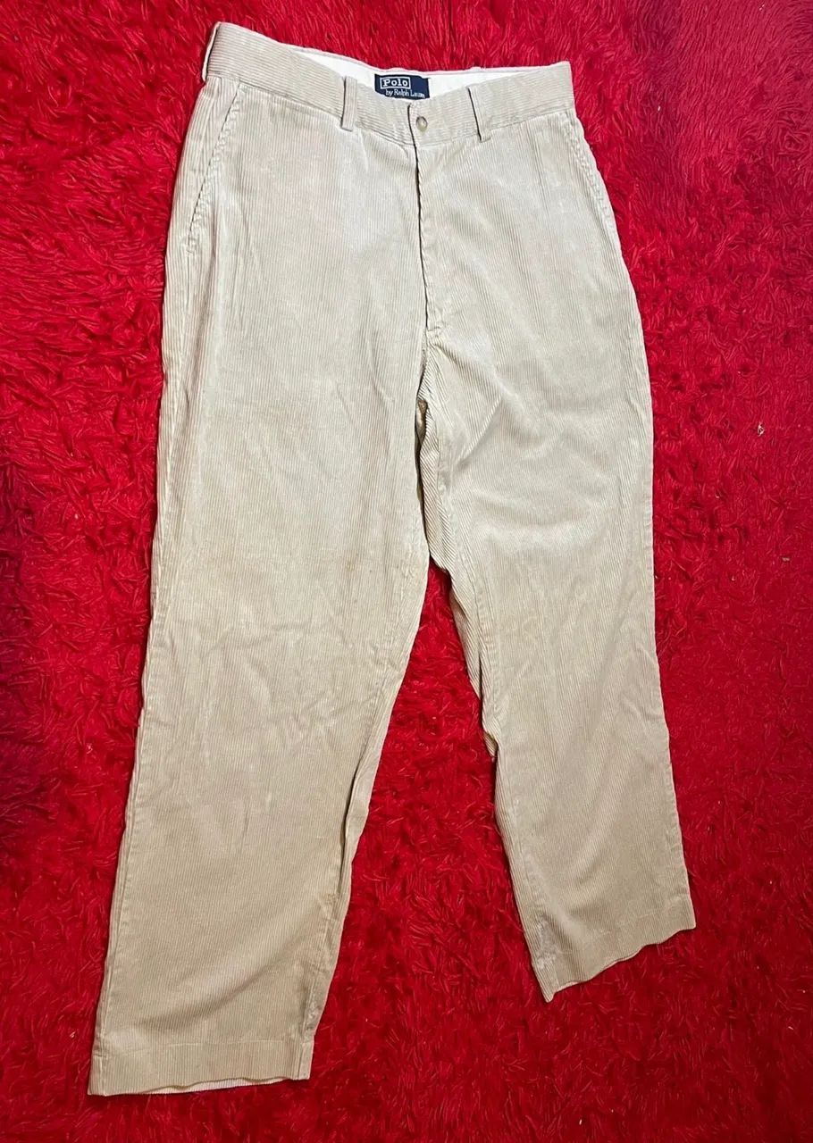 calça ralph lauren veludo cotelê