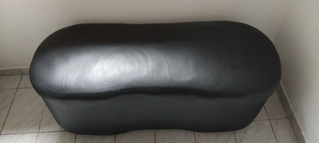 Puff 2 lugares preto - Foto 2