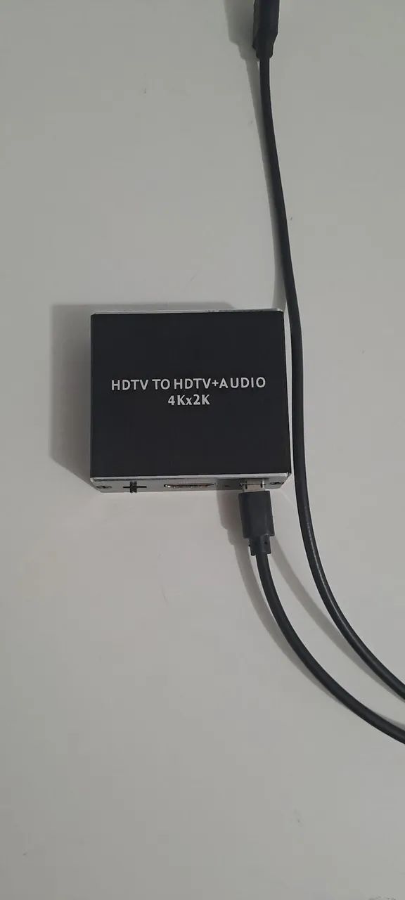 Extrator hdmi ele é 4k 30hz,  1080p 60hz, 2k