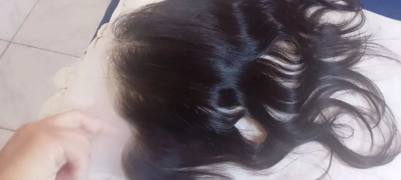 Top closure cabelo humano do sul - Foto 4