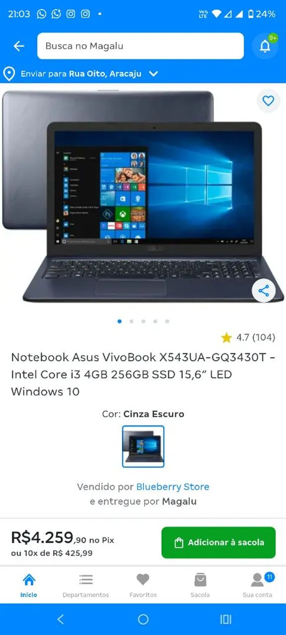 Notebook Asus Vivobook  - Foto 3