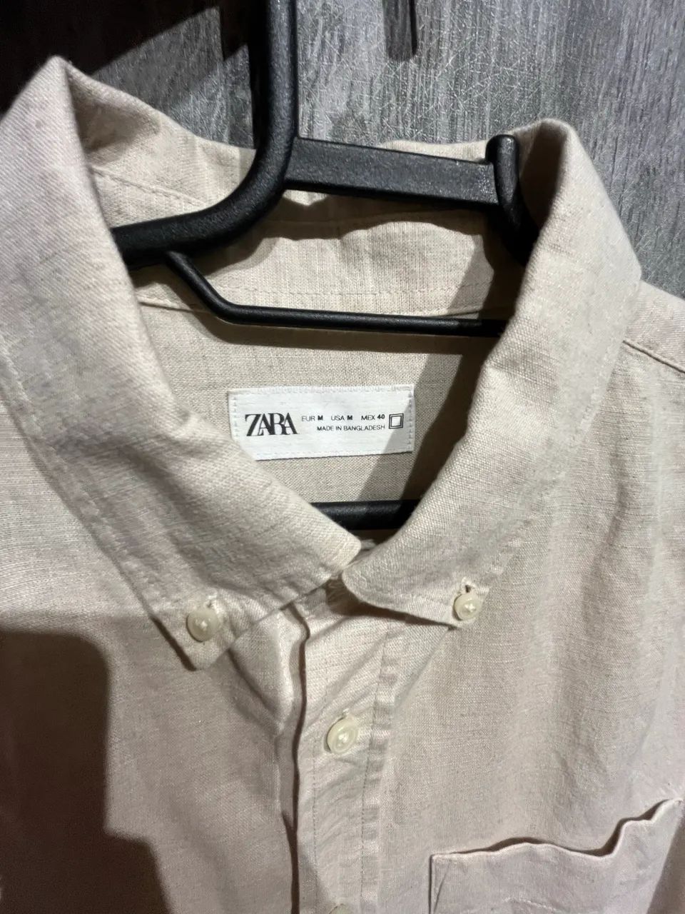 Camisa De Linho Zara - Foto 4
