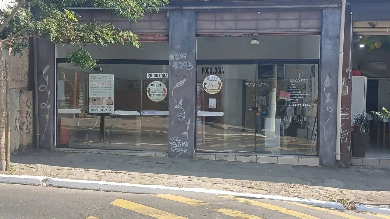 2 Portas de vidro de correr para comércio 