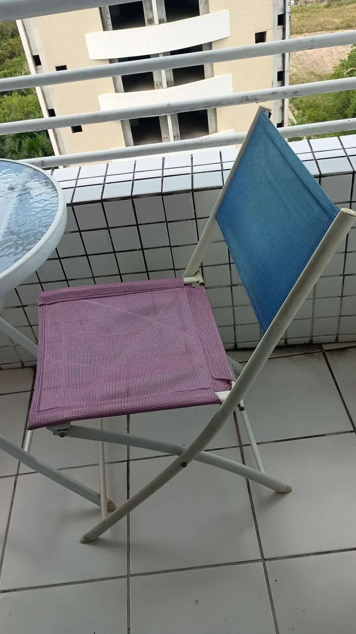 Jogo de Mesa e 2 Cadeiras para Varanda - Foto 2