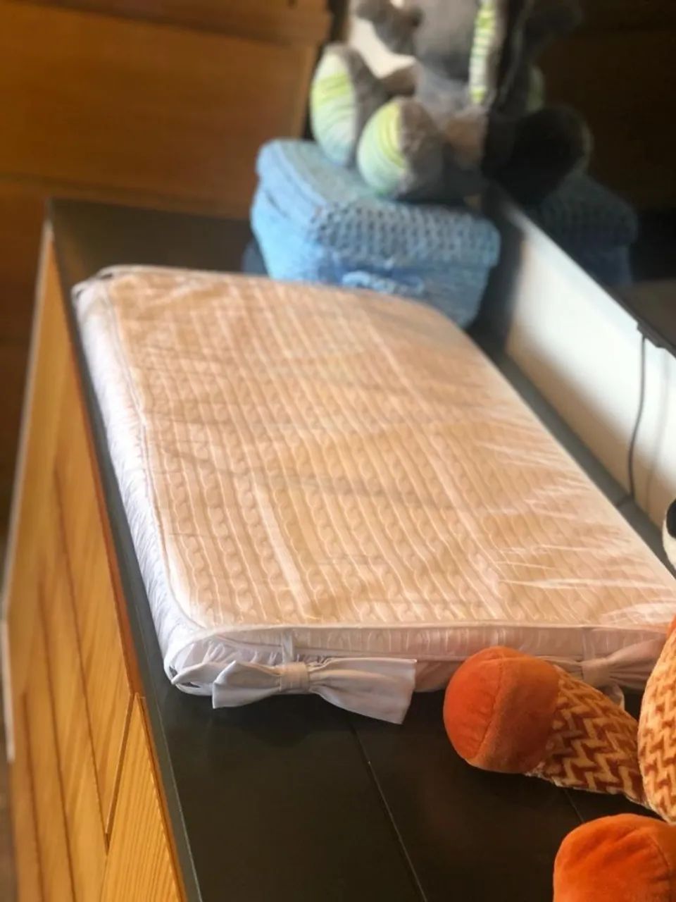 Trocador de fraldas Tricot luxo branco - Foto 5