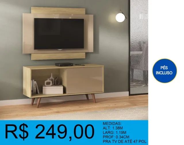 CONJUNTO PARA SALA = DUAS CORES DISPONIVEL- PRONTA ENTREGA - Foto 2