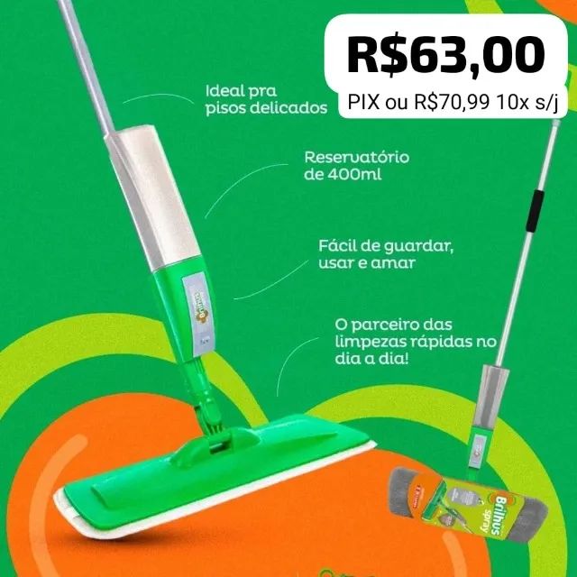 MOP SPRAY FACIL E PRATICO DE USAR