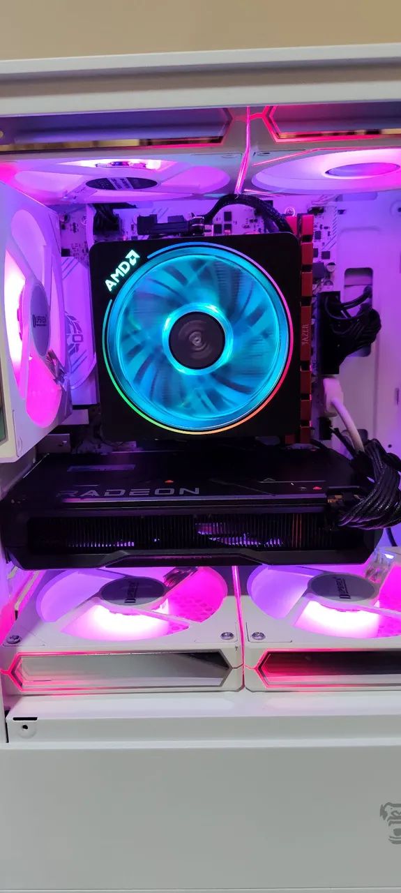  MÁQUINA GAMER WHITE (NOVO) - RYZEN 5 5600 + RX 7600 + WMI-FI 6 ?<br>Valor: R$ 4.800,00 - Foto 2