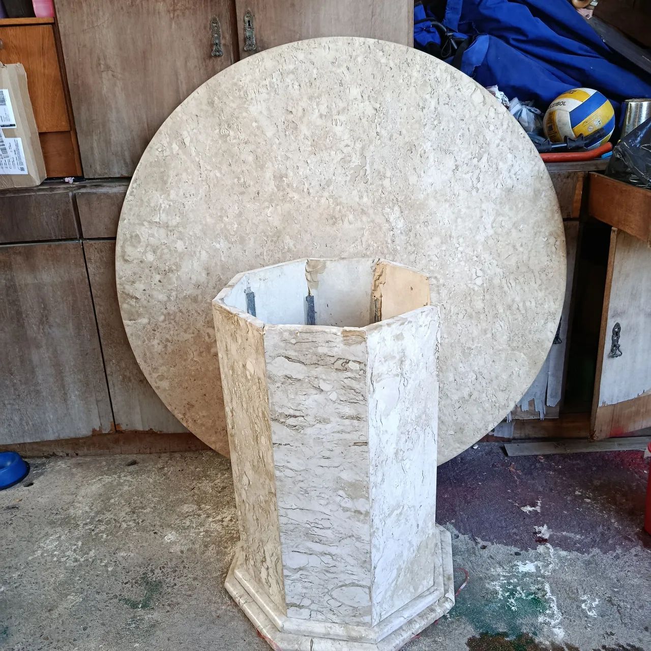 Mesa de travertino - Foto 2