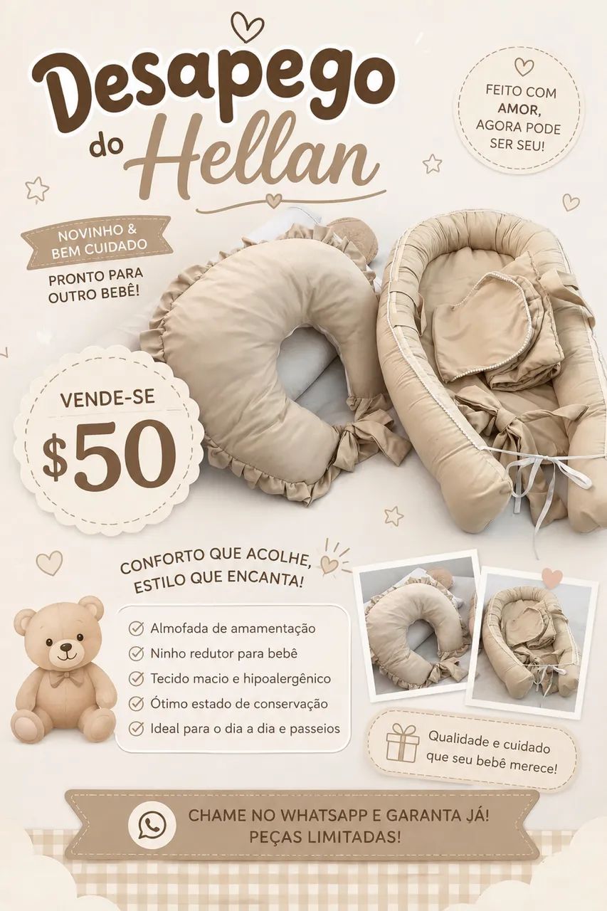 Almofada de amamentação e Ninho 
