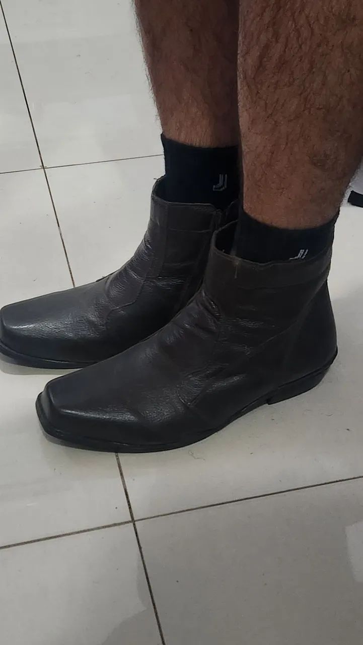 Bota de couro Marrom - Foto 2