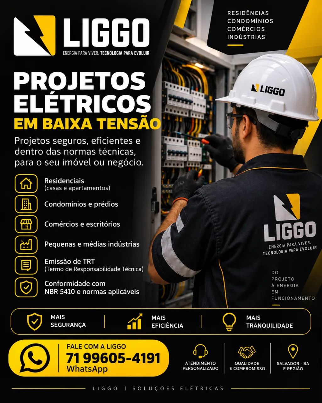Projetos Elétricos em Baixa e Média Tensão | LIGGO
