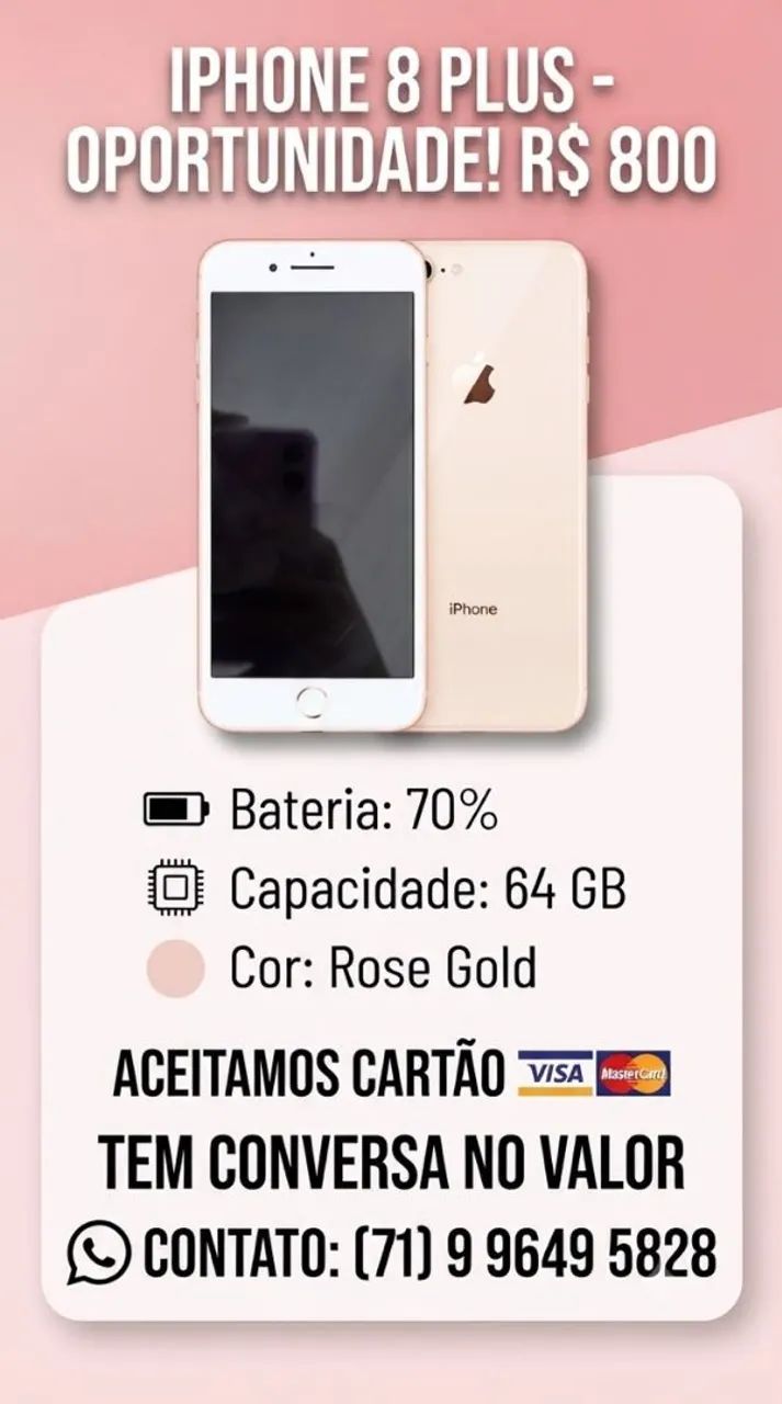 iPhone 8 plus em ótimo estado 