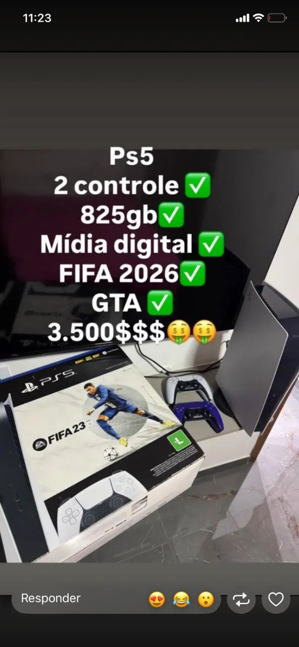 Ps5 vídeo game novo