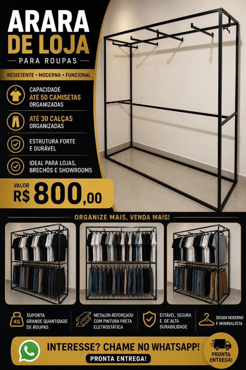 Prateleira para loja 