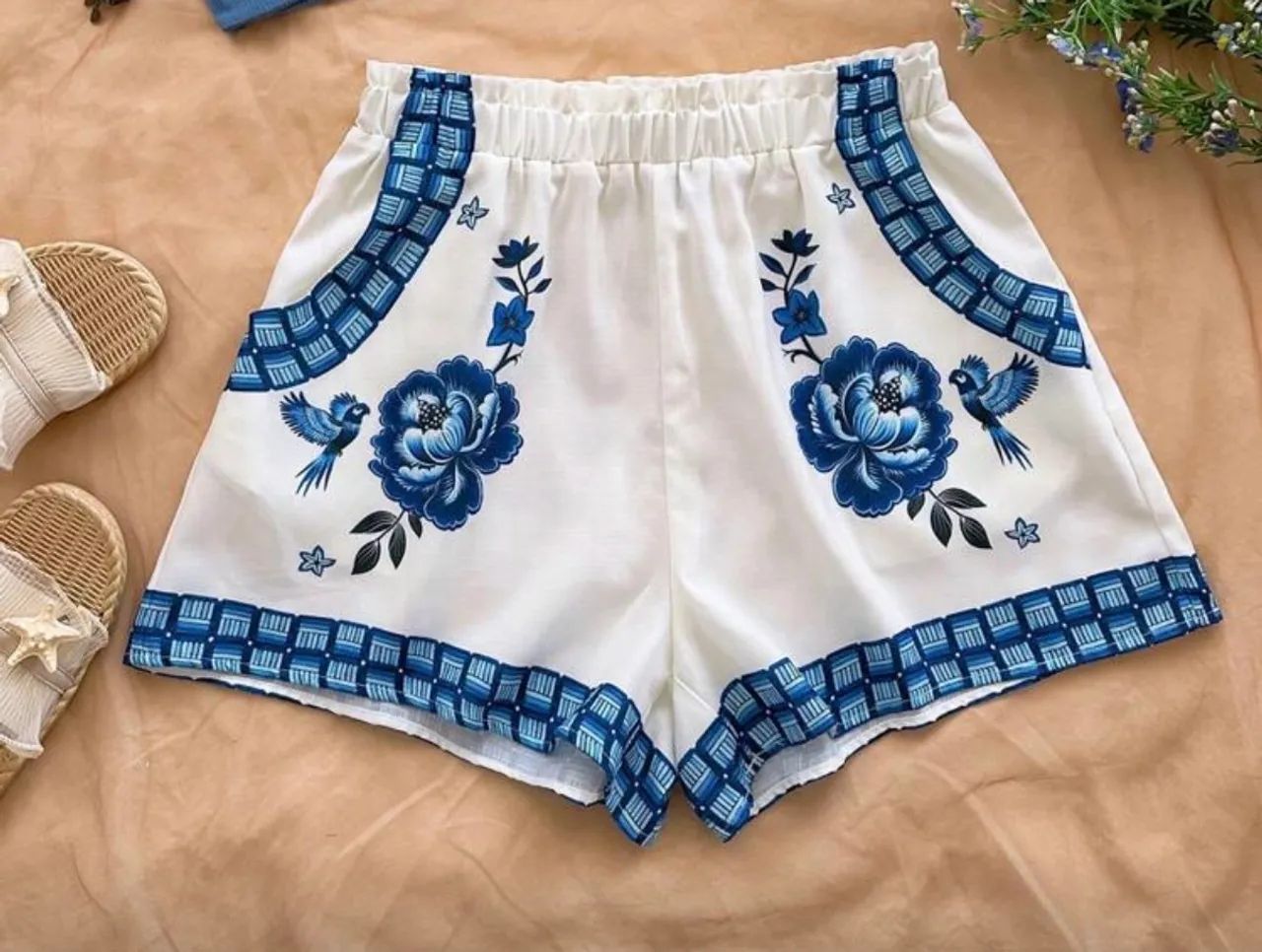 short estampado malha 