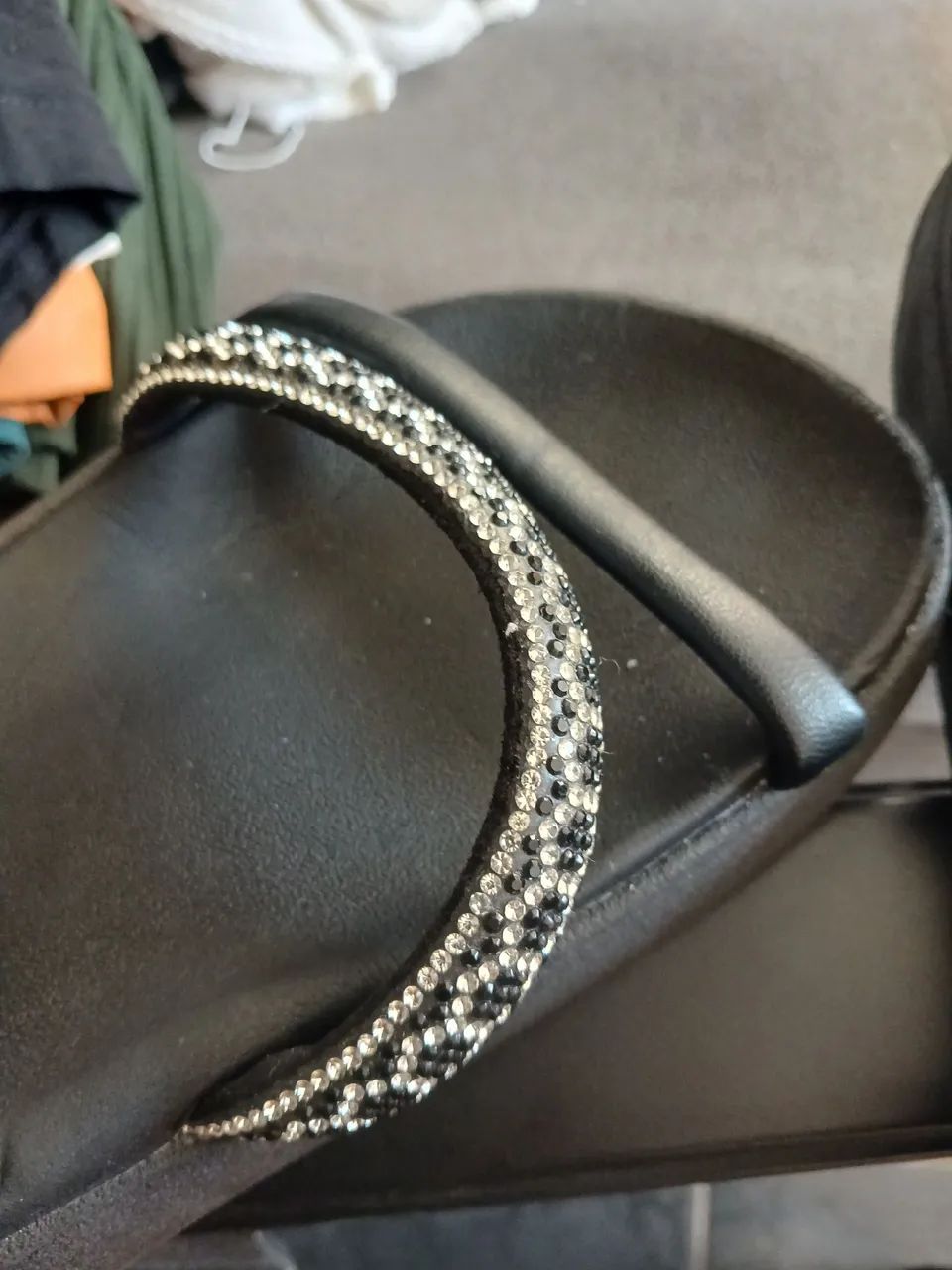 Papete Flatform com Strass, da marca Moleca. - Foto 3