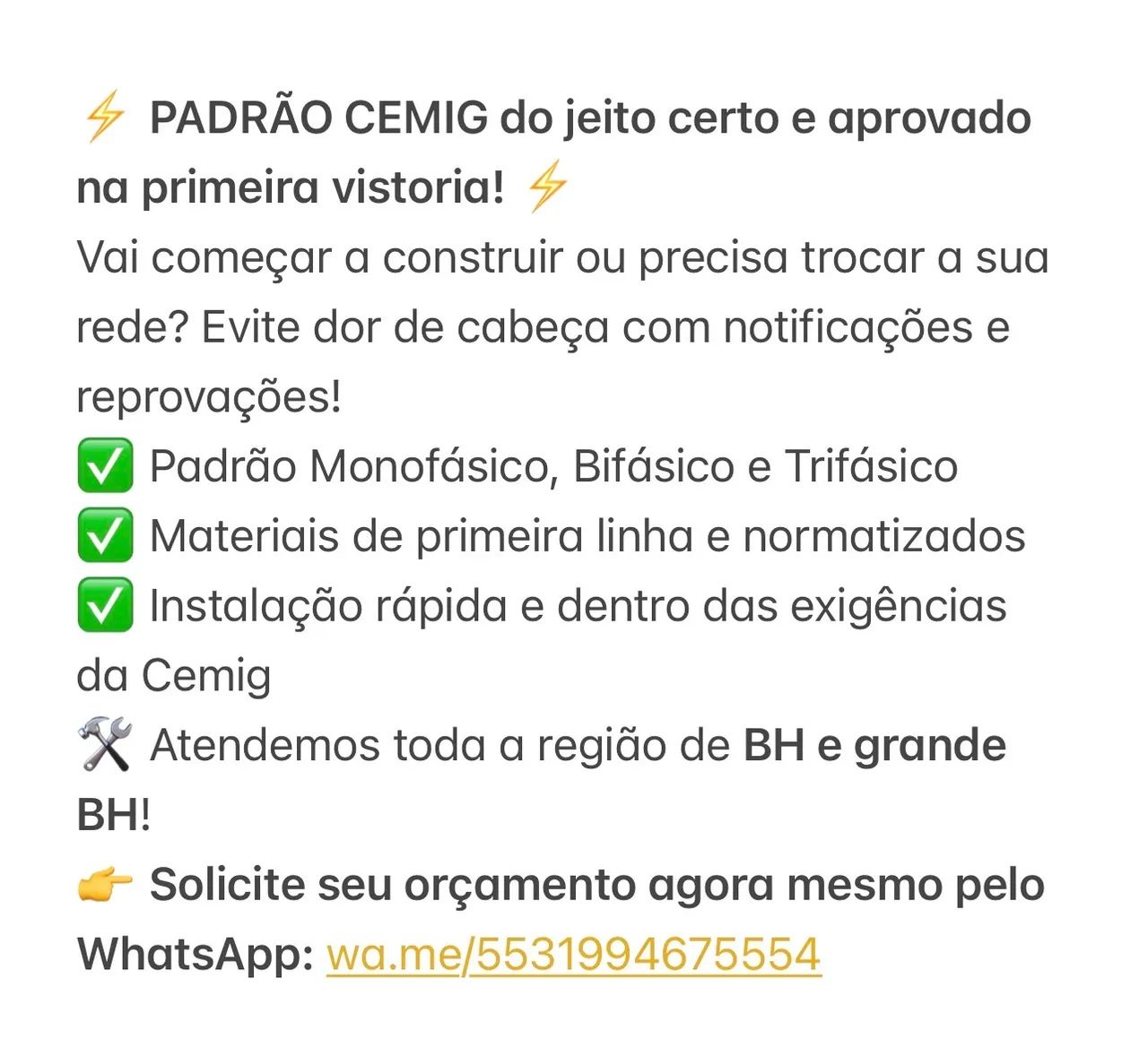 Serviços CEMIG  - Foto 5