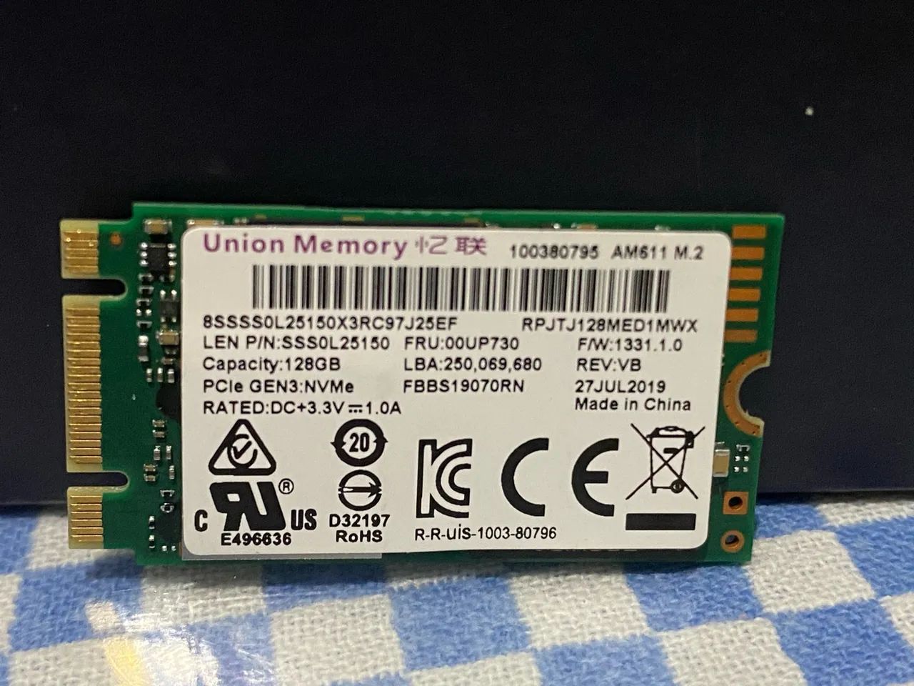 SSD NVME 128GB 2242