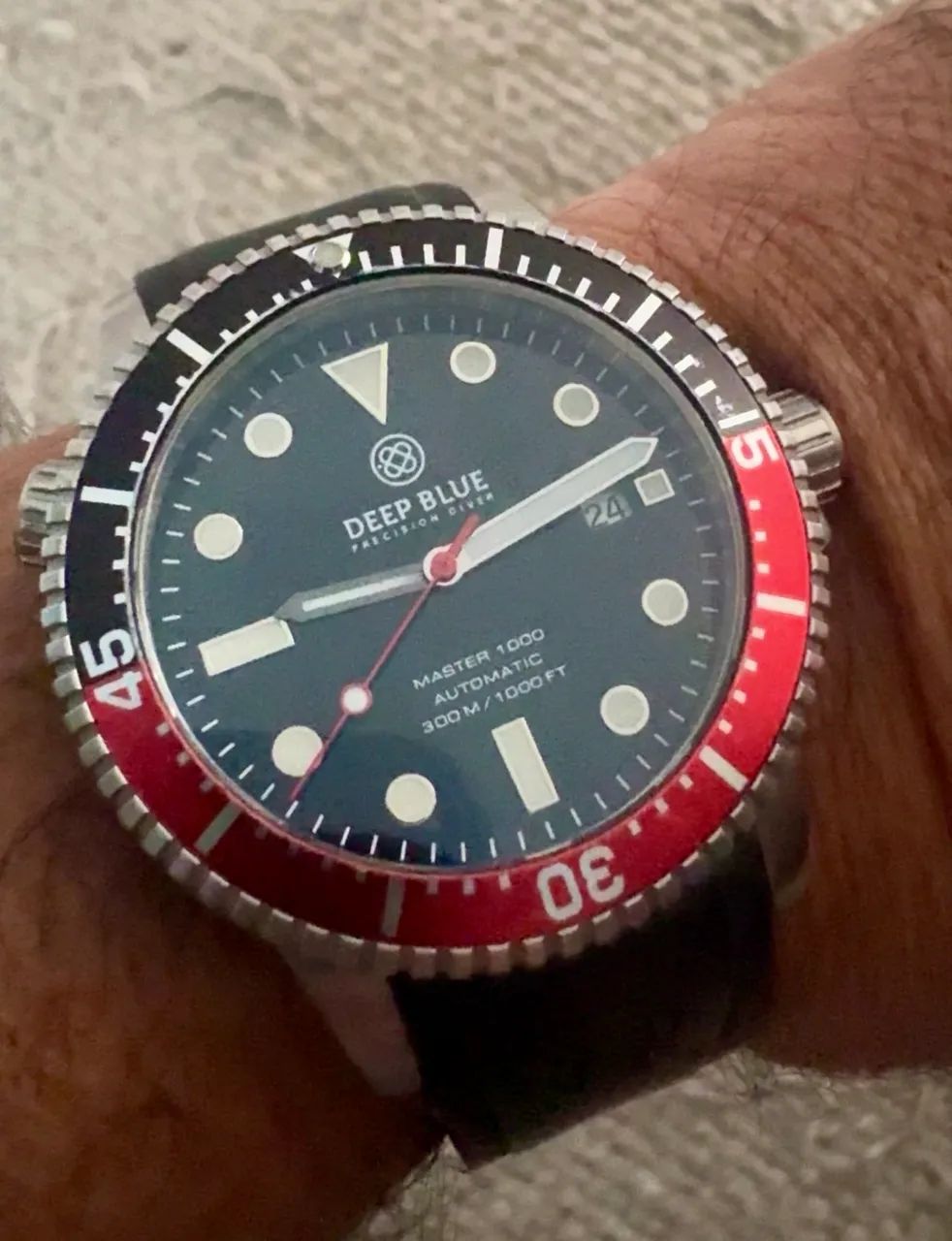 Relógio Deep Blue Master 1000 automático 