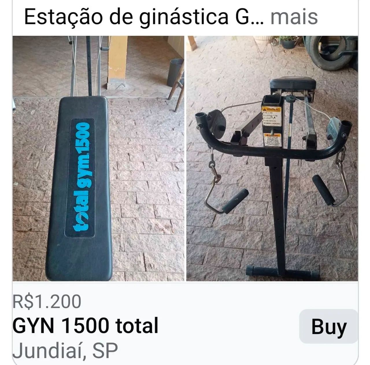 Vendo aparelho Ginástica 