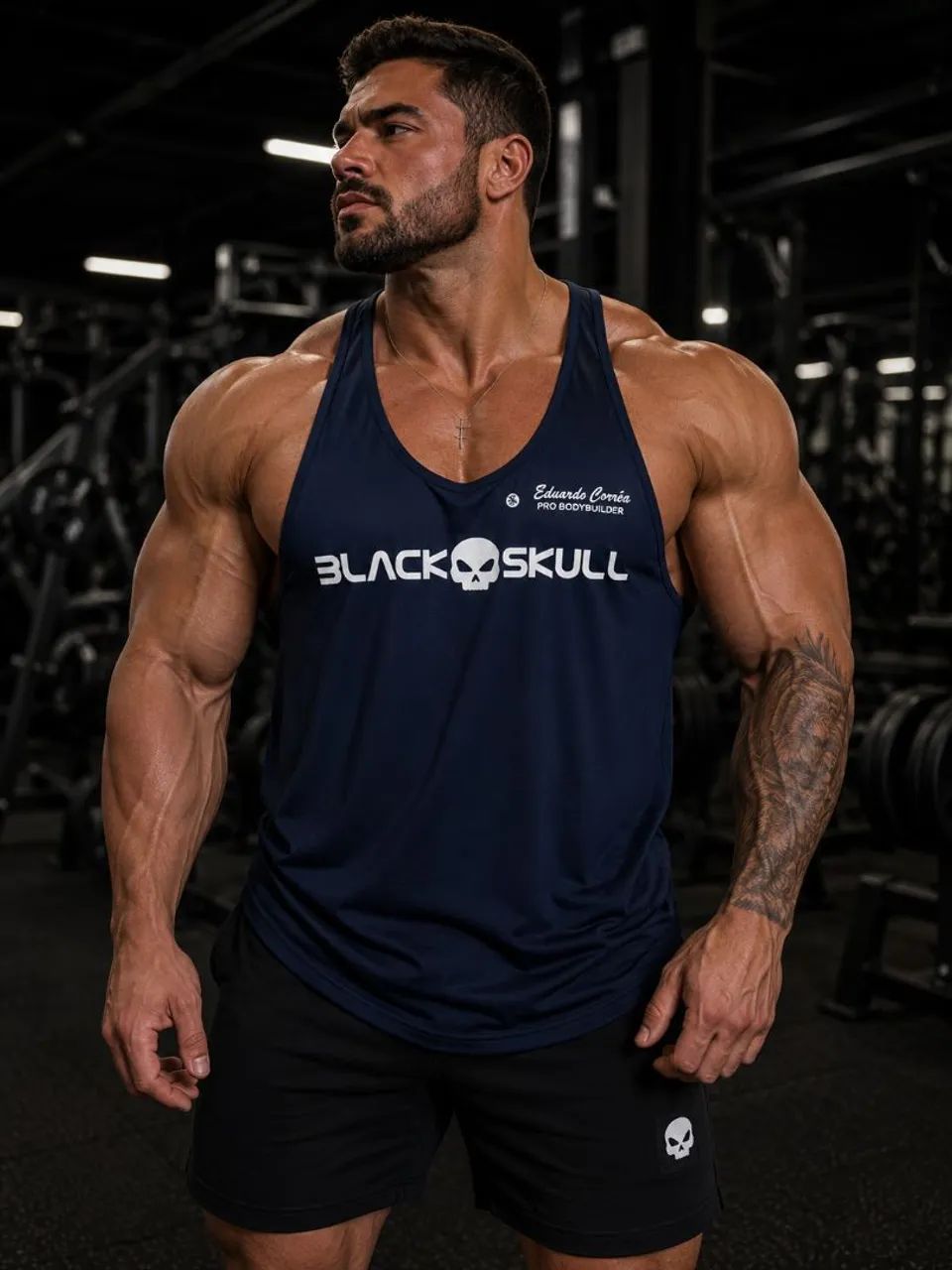 Regata Cavada Punisher Justiceiro Black Skul - Foto 3