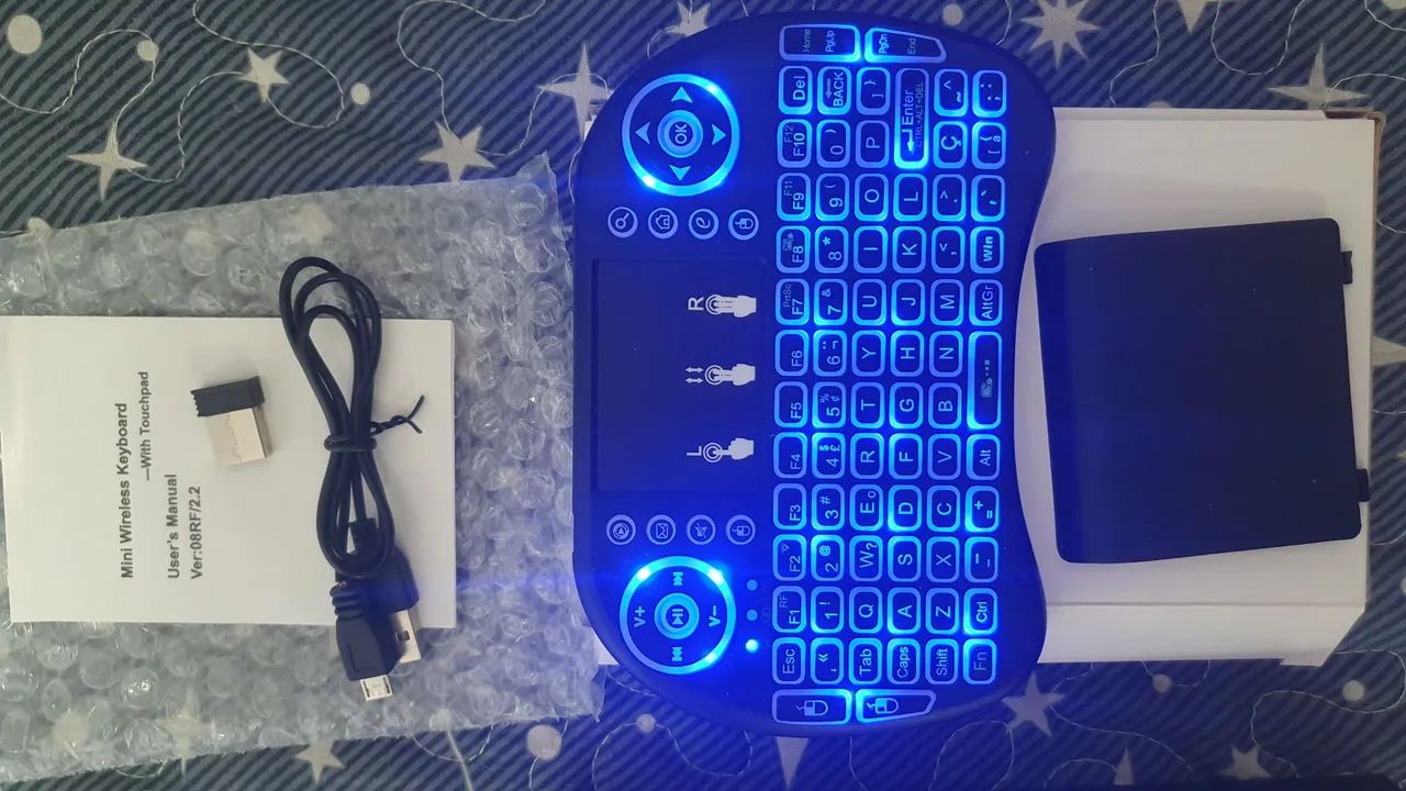 Mini teclado sem fio com touchpad  - Foto 3